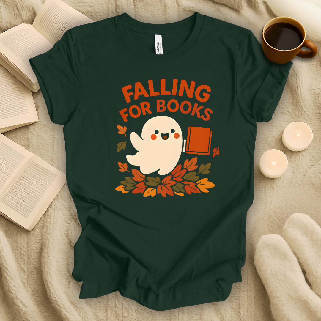 Falling for Books Halloween T-Shirt