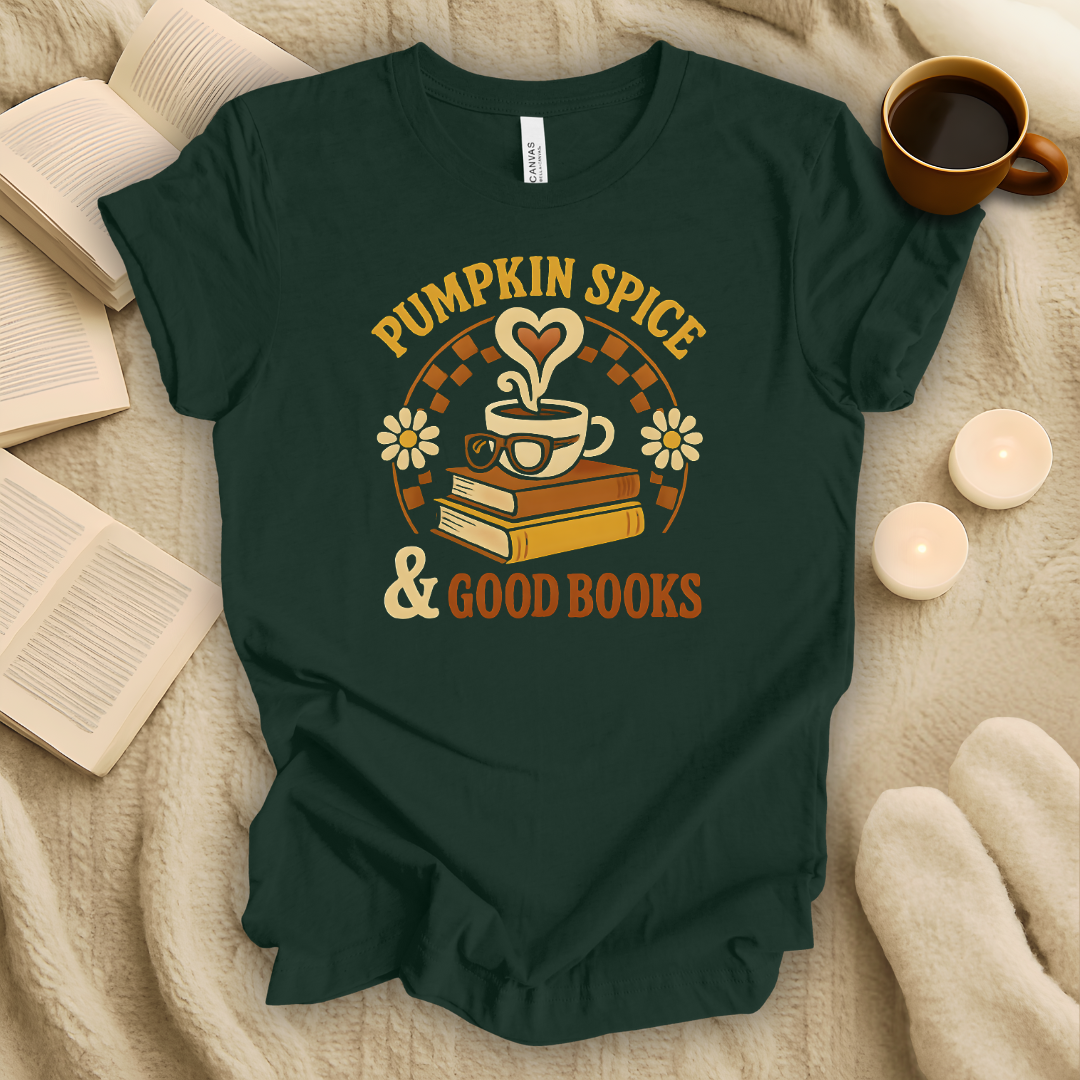 Pumpkin Spice and Good Books T-Shirt