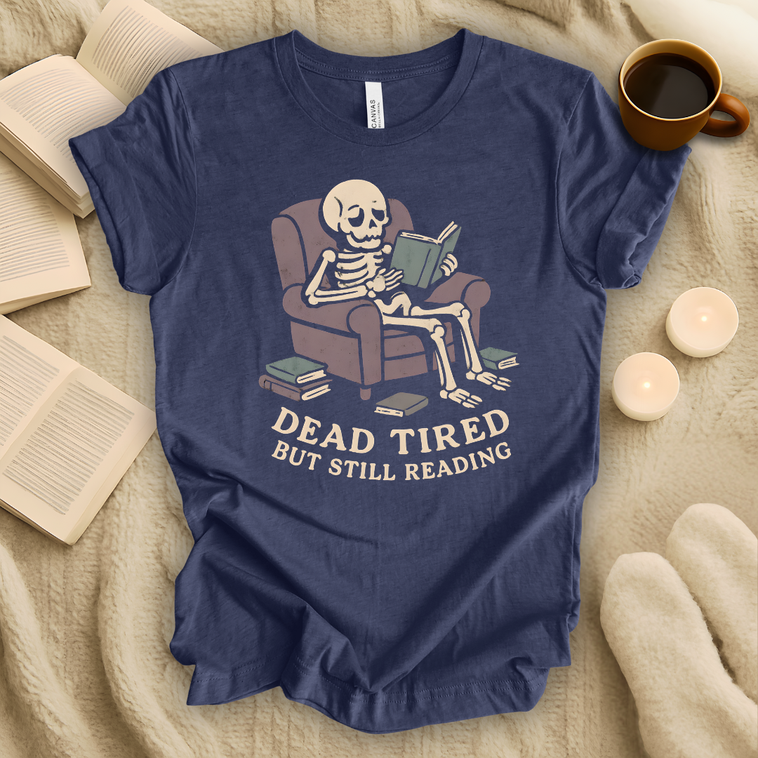 Dead Tired But Still Reading Halloween T-Shirt
