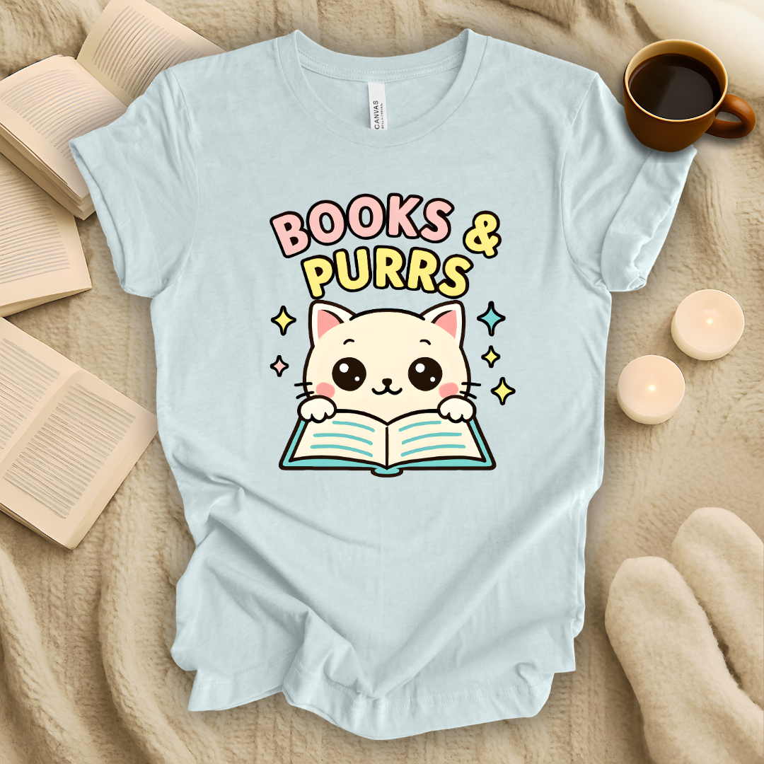 Books and Purrs T-Shirt