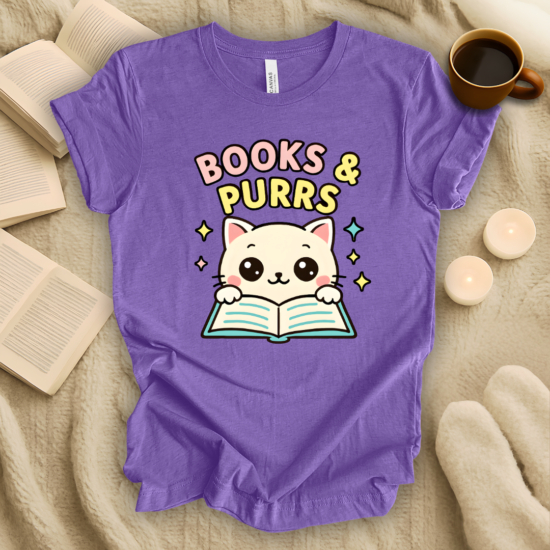 Books and Purrs T-Shirt