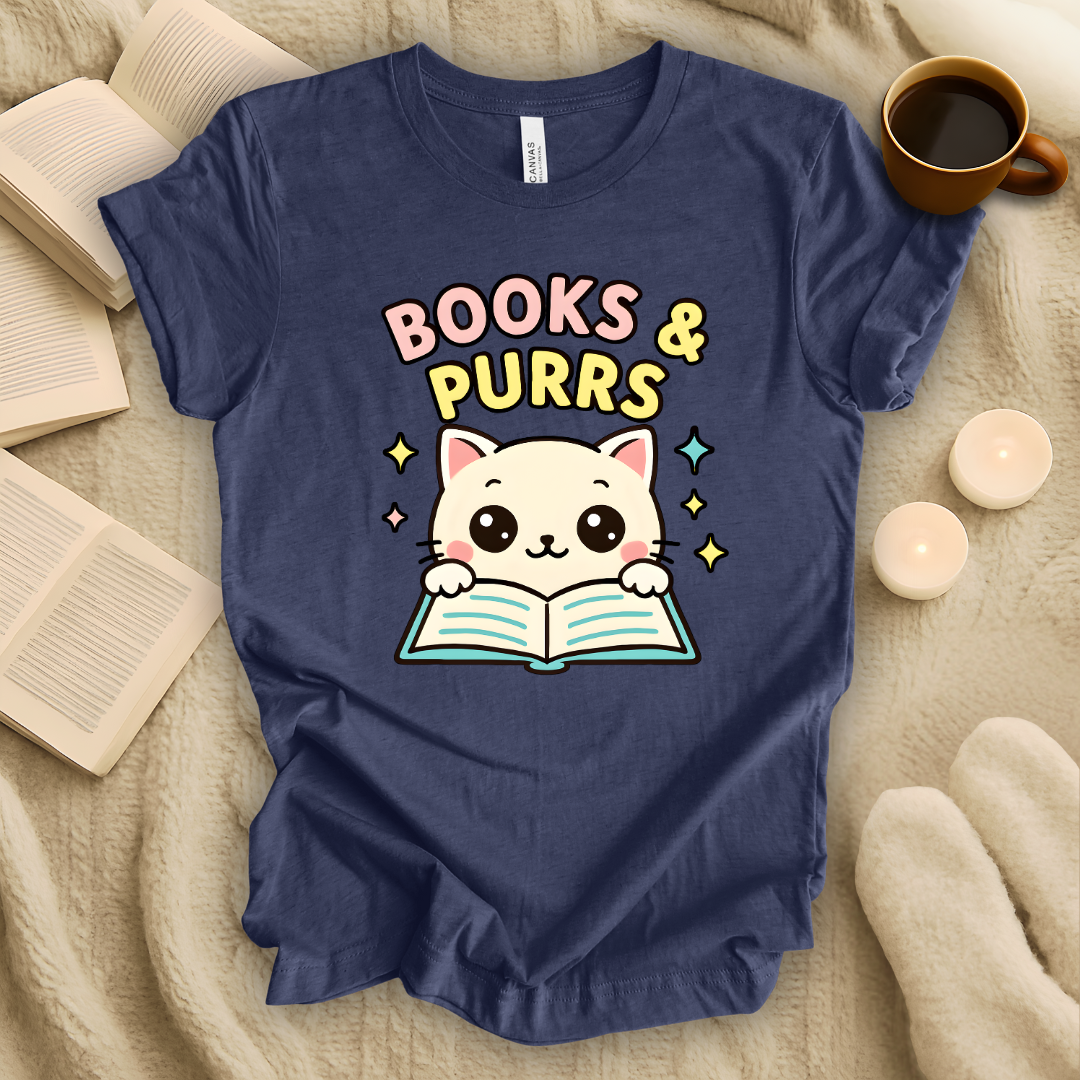 Books and Purrs T-Shirt