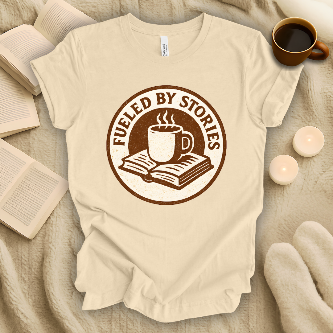 Fueled By Stories Badge T-Shirt