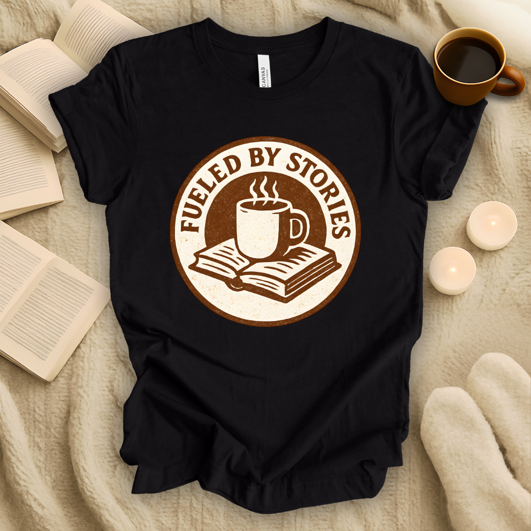Fueled By Stories Badge T-Shirt