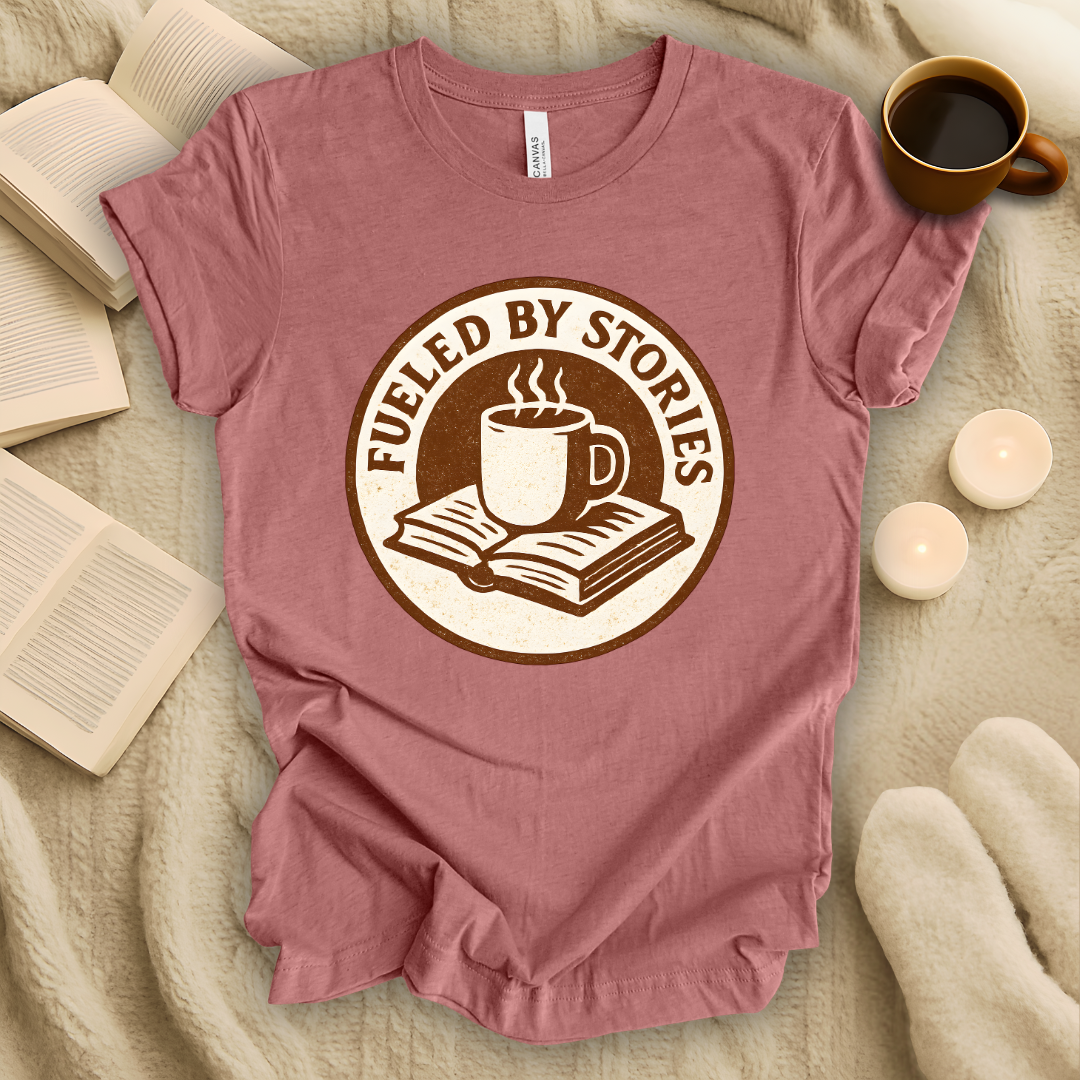 Fueled By Stories Badge T-Shirt