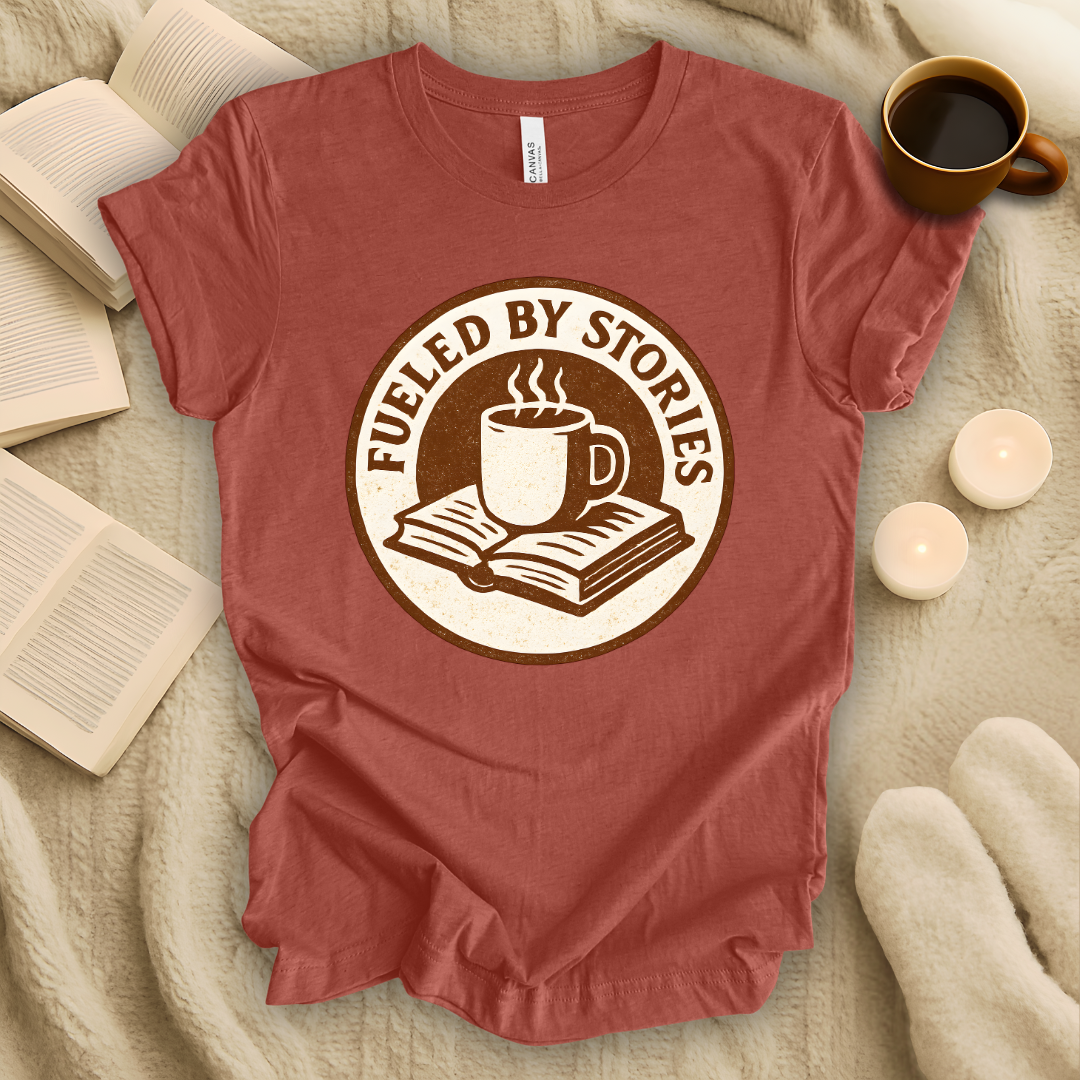 Fueled By Stories Badge T-Shirt