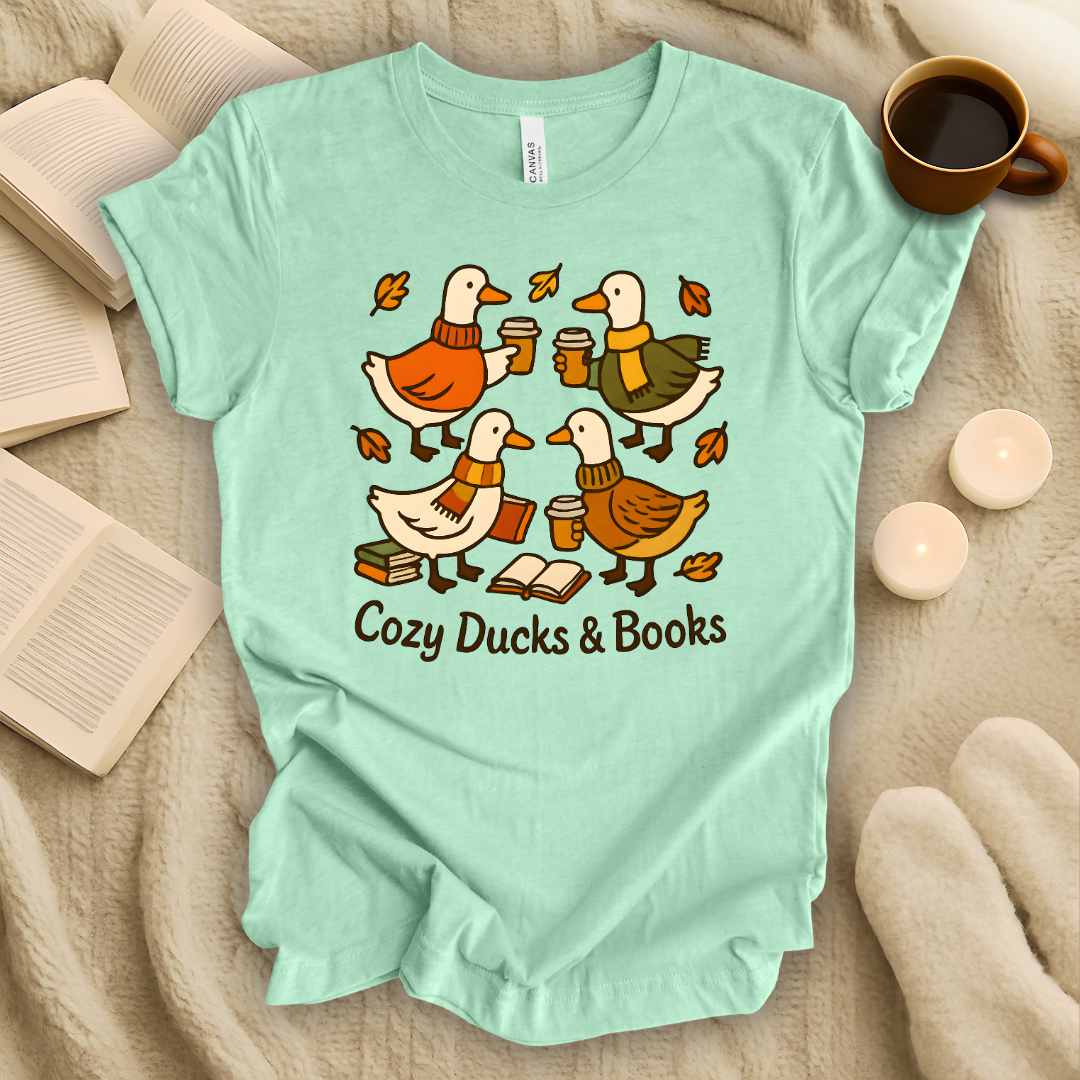 Cozy Ducks & Books T-Shirt