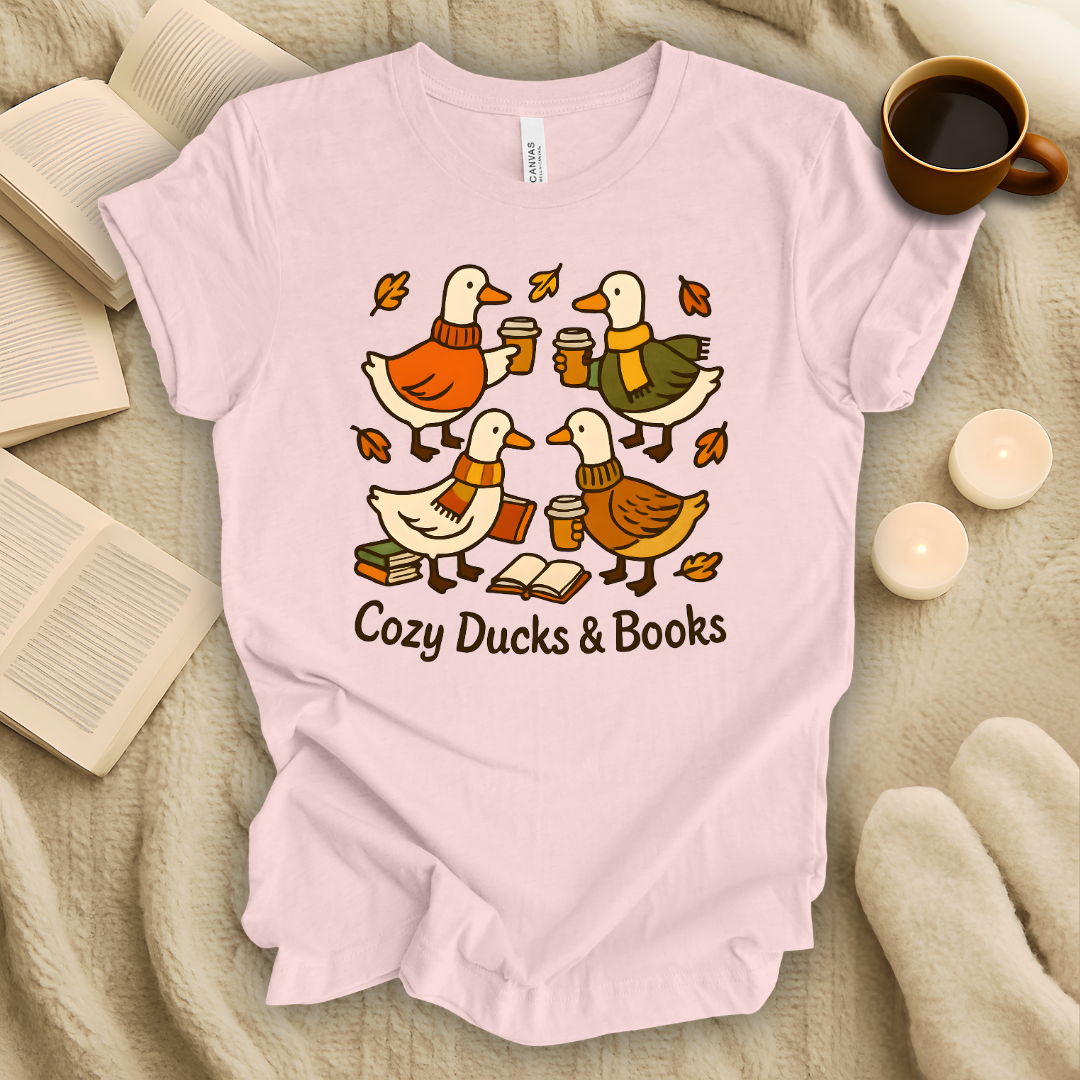 Cozy Ducks & Books T-Shirt