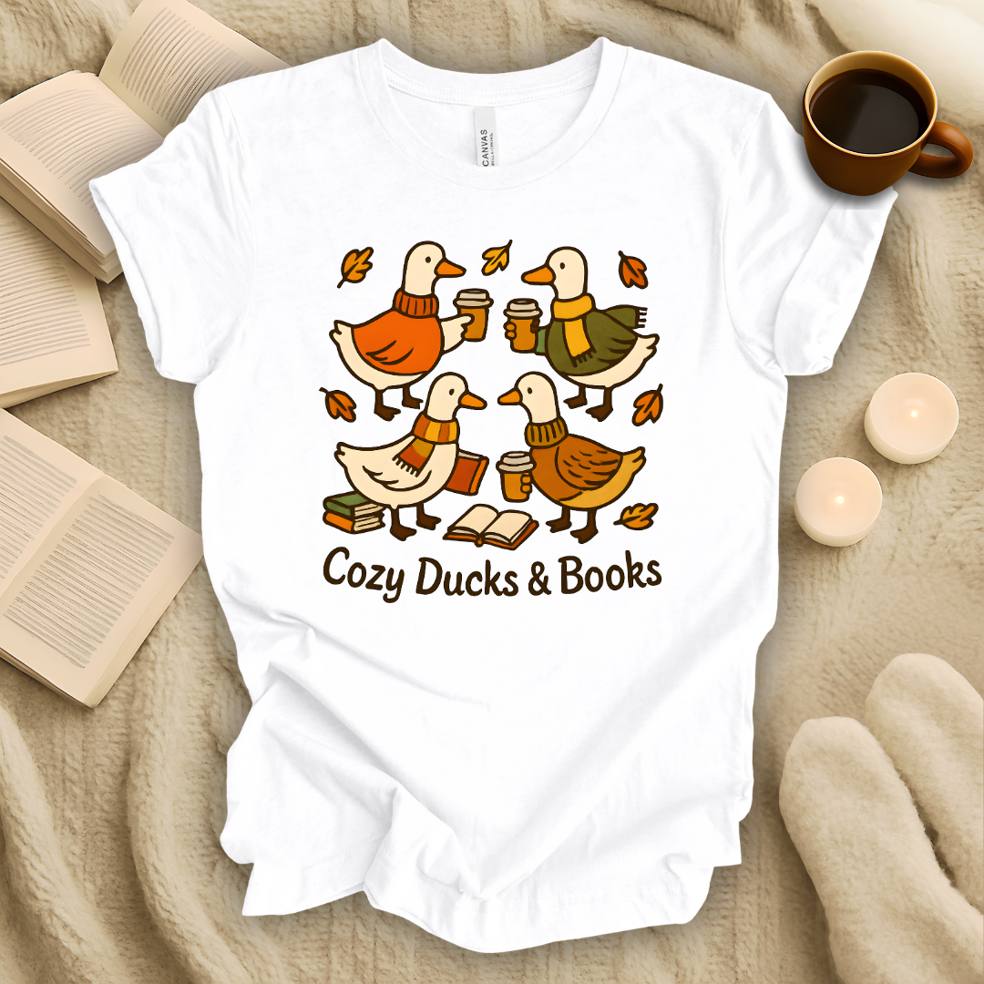 Cozy Ducks & Books T-Shirt