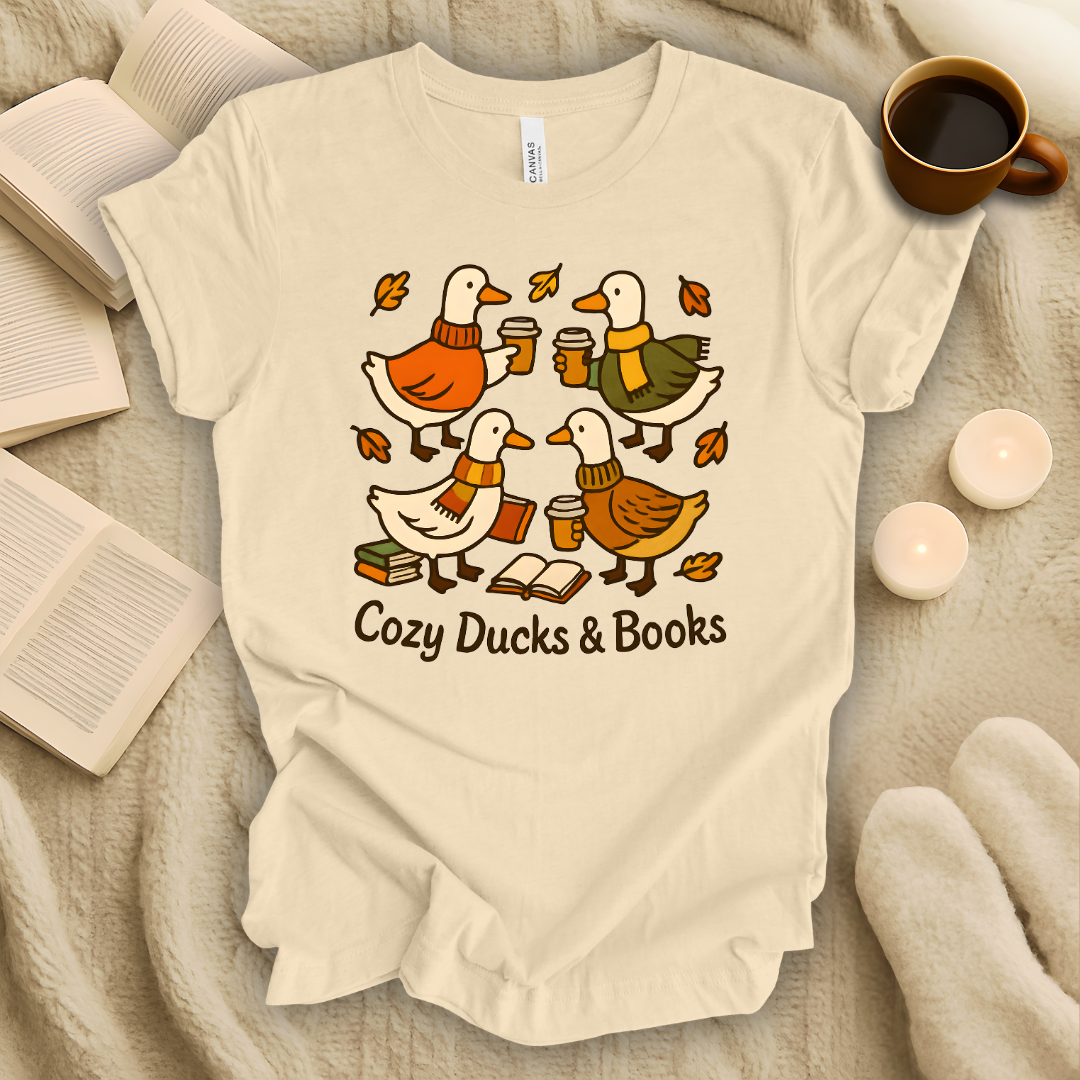 Cozy Ducks & Books T-Shirt