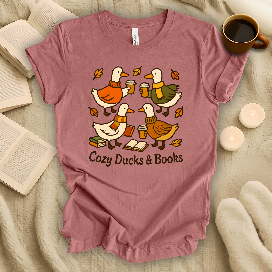 Cozy Ducks & Books T-Shirt
