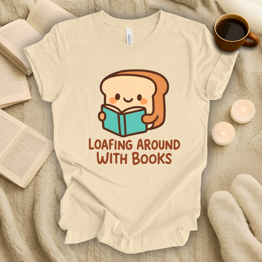 Loafing Around With Books T-Shirt