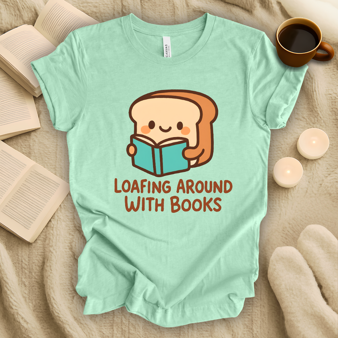 Loafing Around With Books T-Shirt