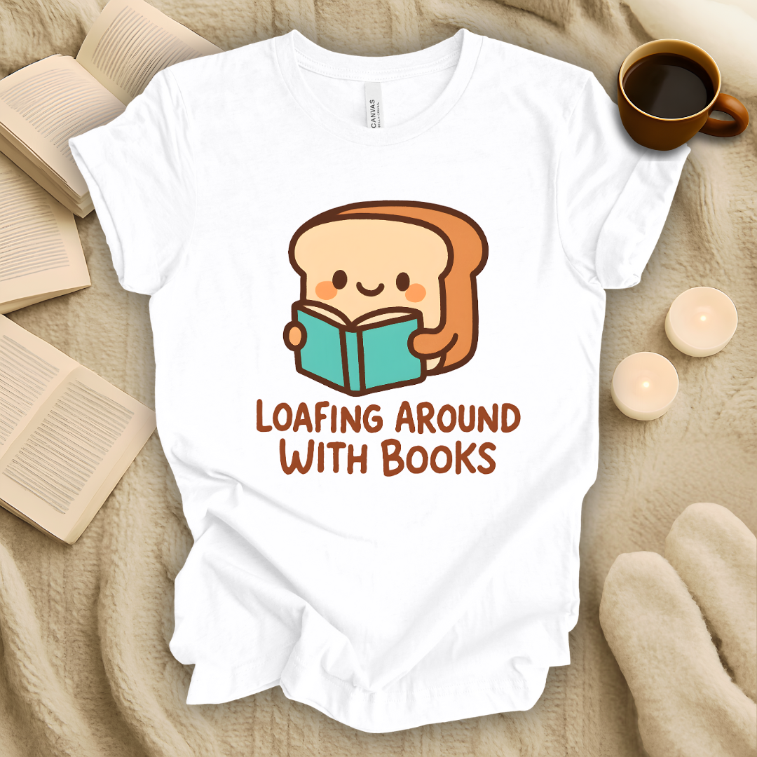 Loafing Around With Books T-Shirt