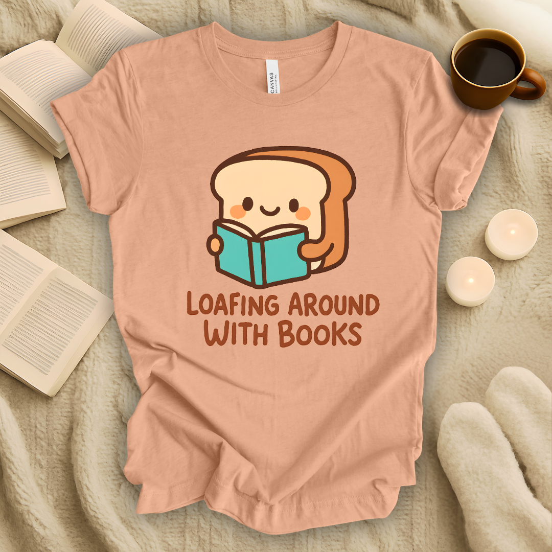 Loafing Around With Books T-Shirt