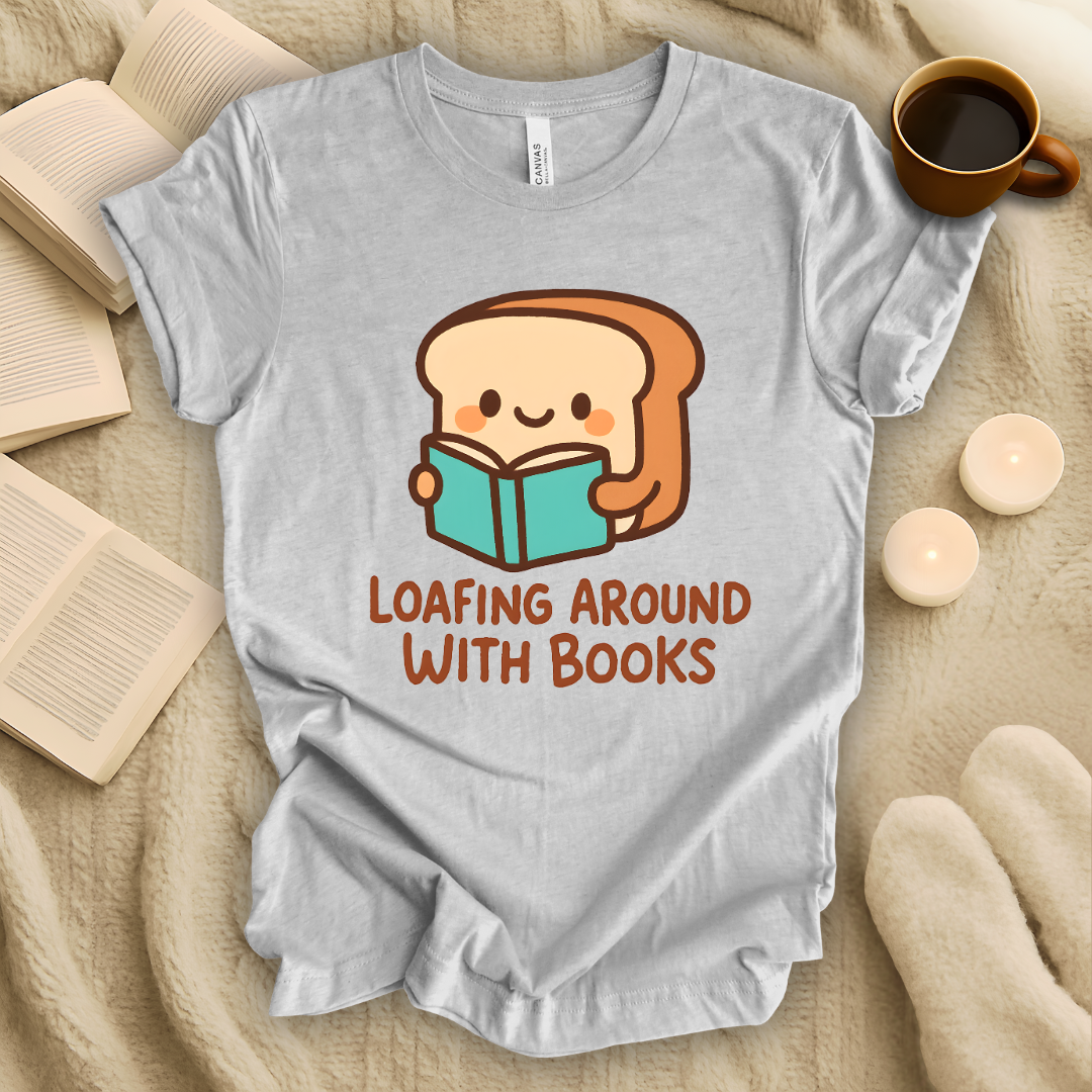 Loafing Around With Books T-Shirt