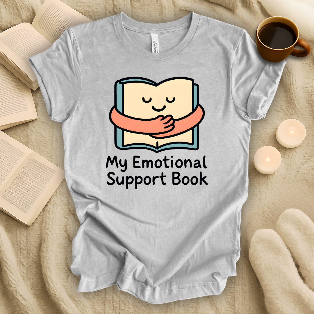 My Emotional Support Book T-Shirt