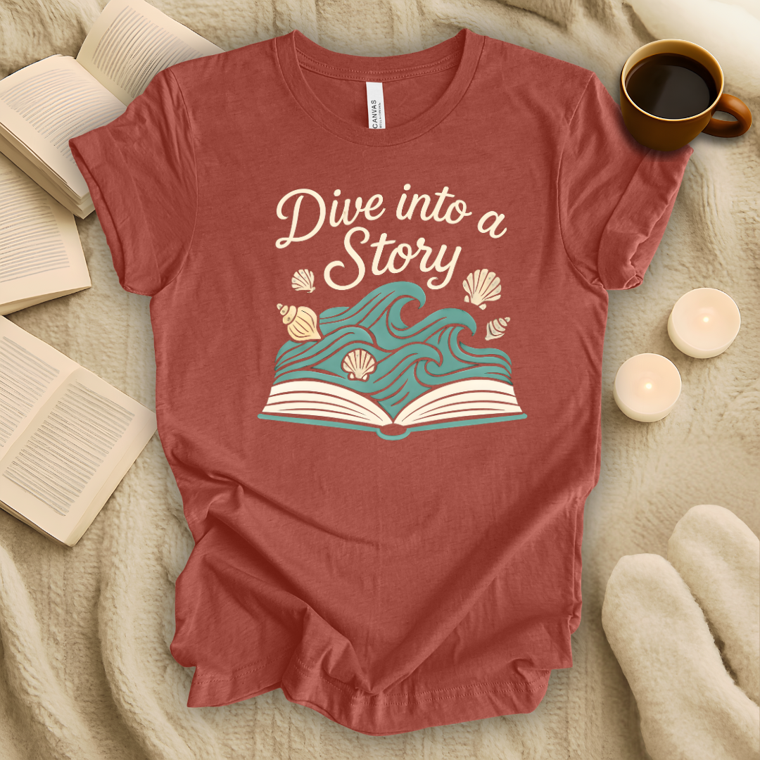 Dive Into a Story T-Shirt
