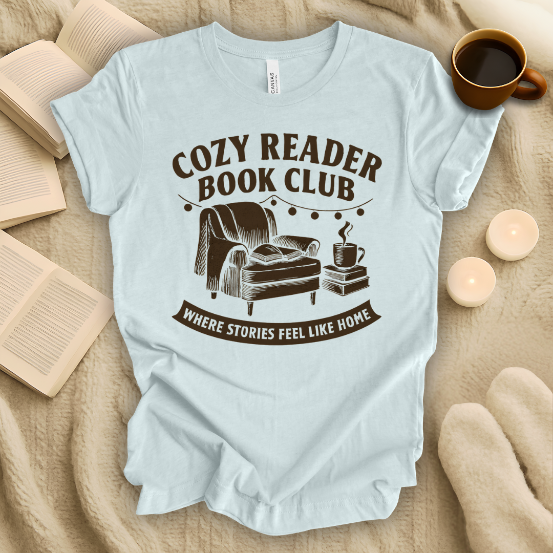 Cozy Reader Book Club T-Shirt