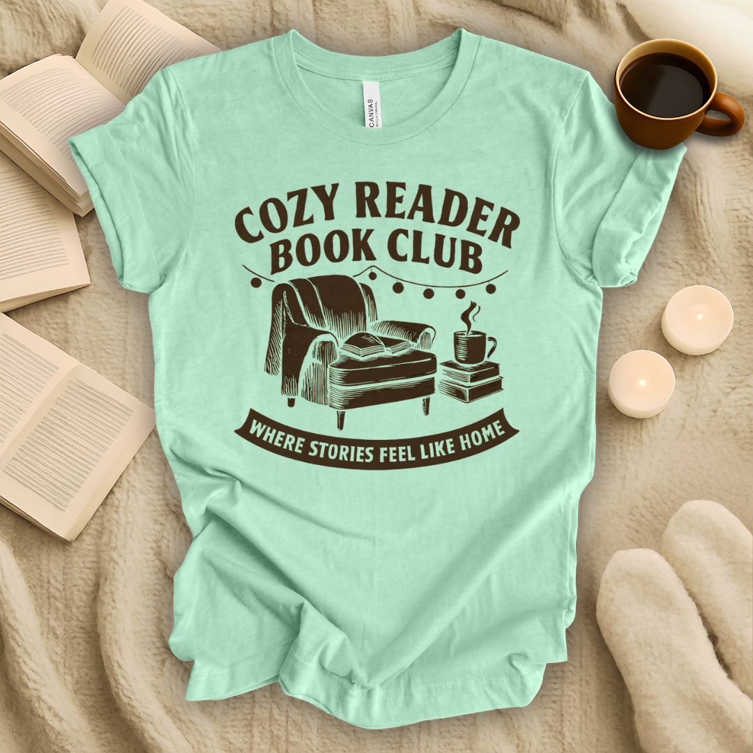 Cozy Reader Book Club T-Shirt