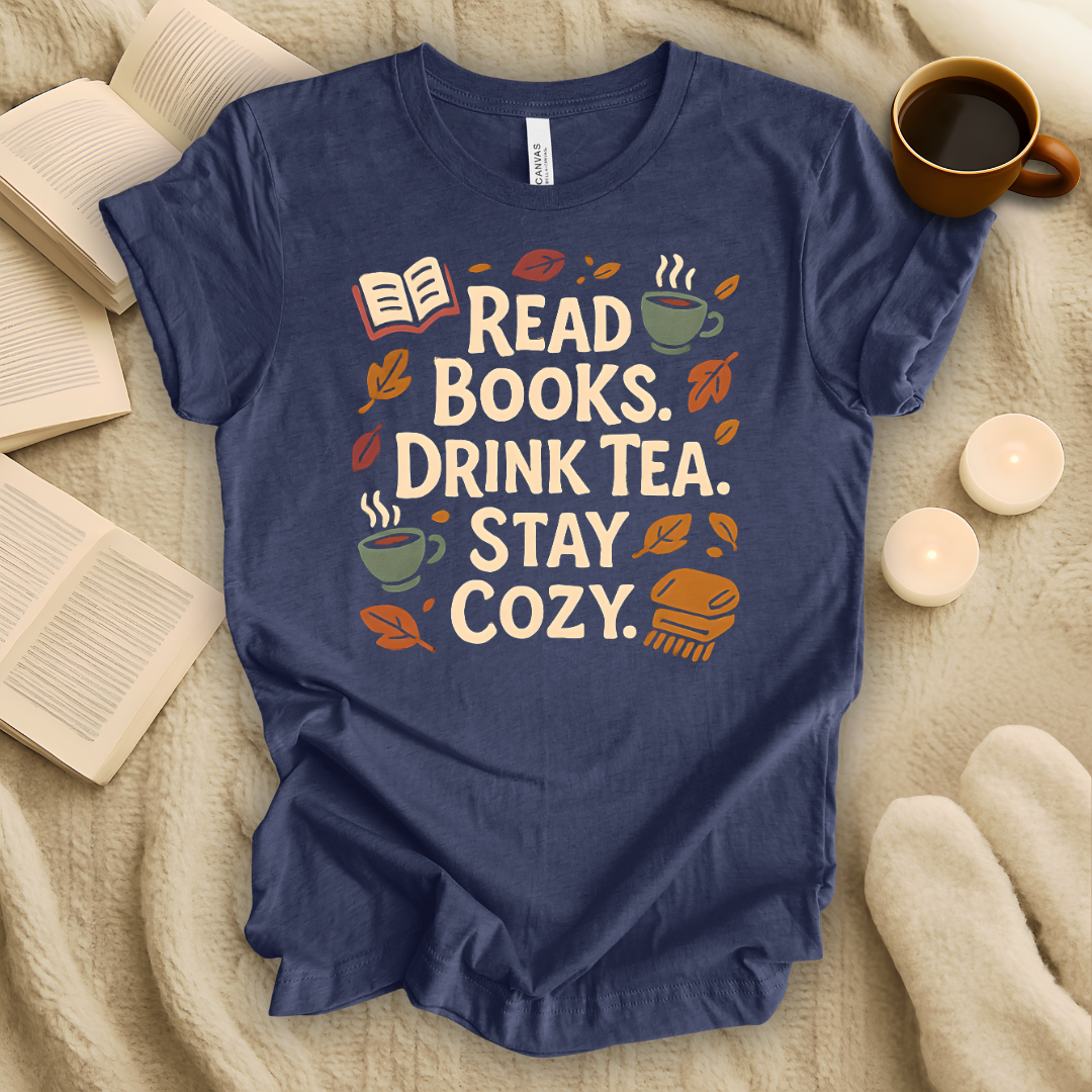 Read Books. Drink Tea. Stay Cozy. T-Shirt