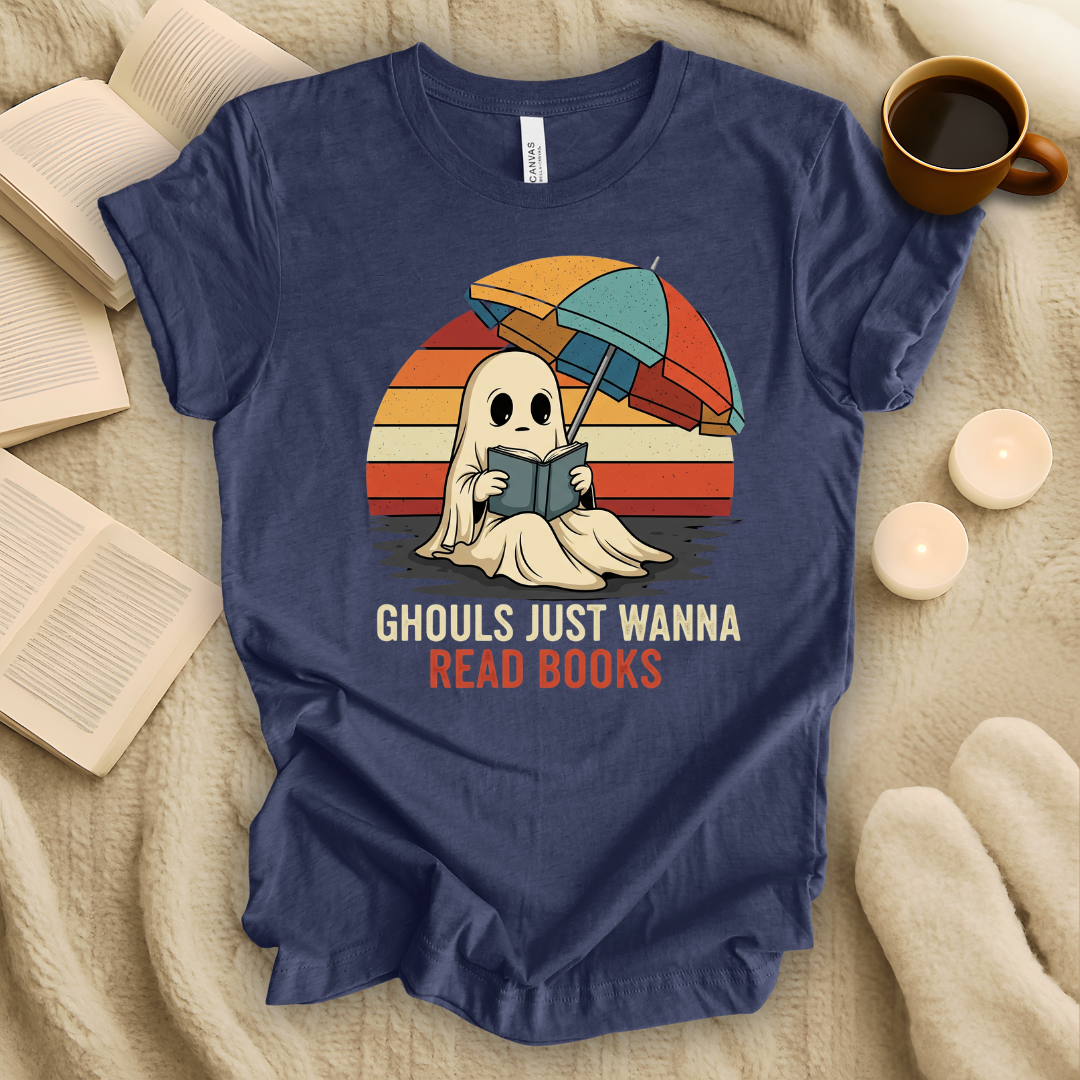 Ghouls Just Wanna Read Books Halloween T-Shirt
