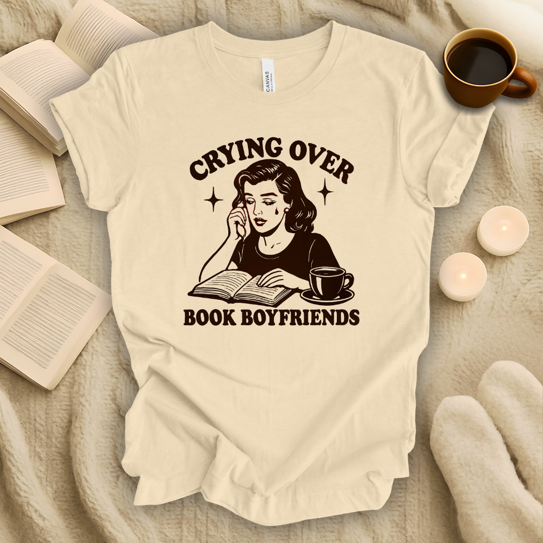 Crying Over Book Boyfriends T-Shirt