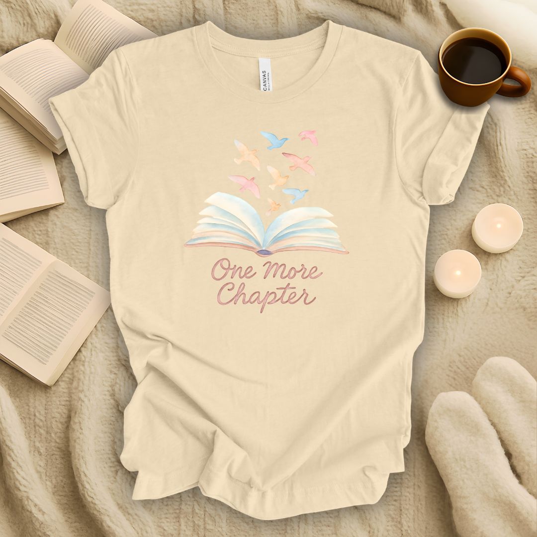 One More Chapter Watercolor Style T-Shirt