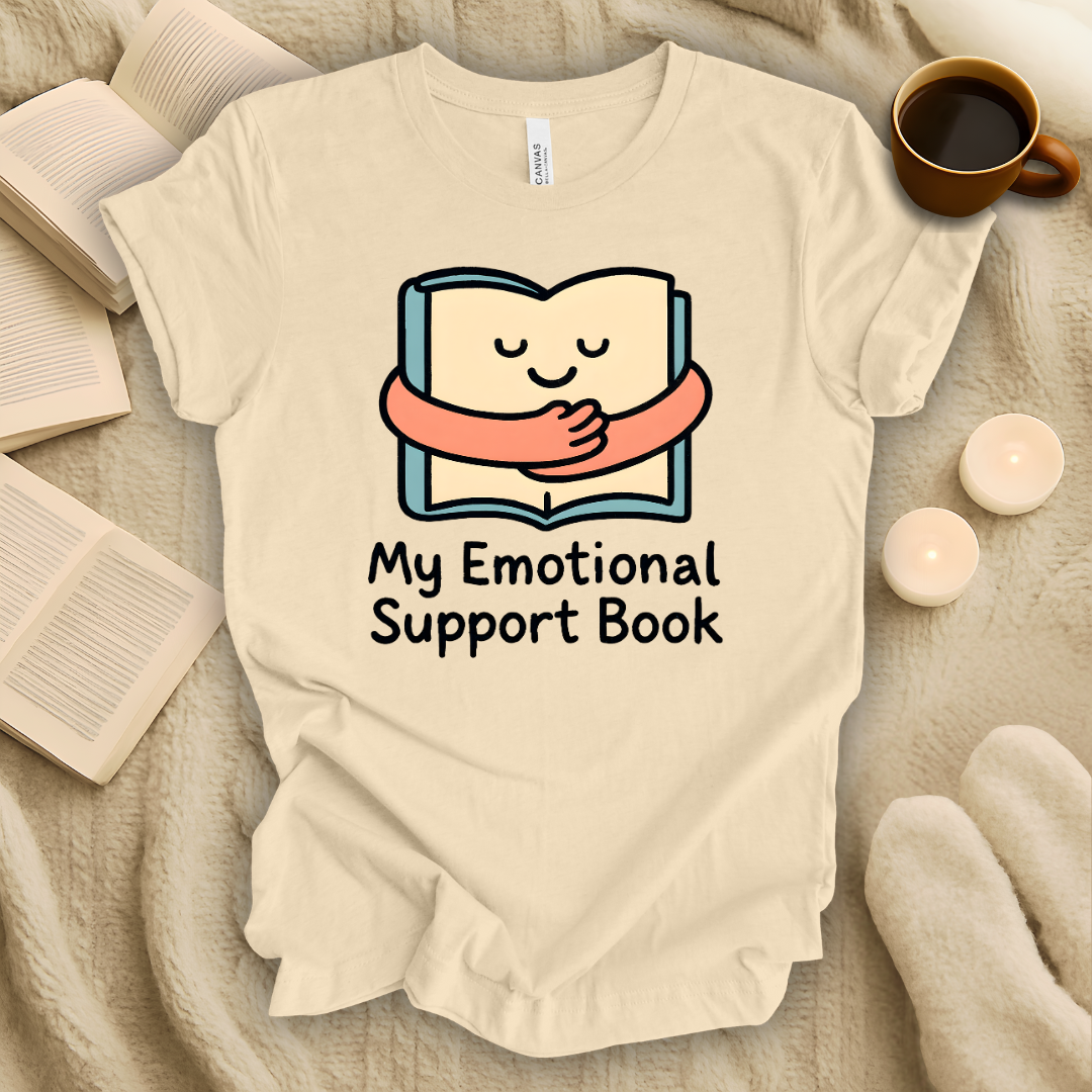 My Emotional Support Book T-Shirt