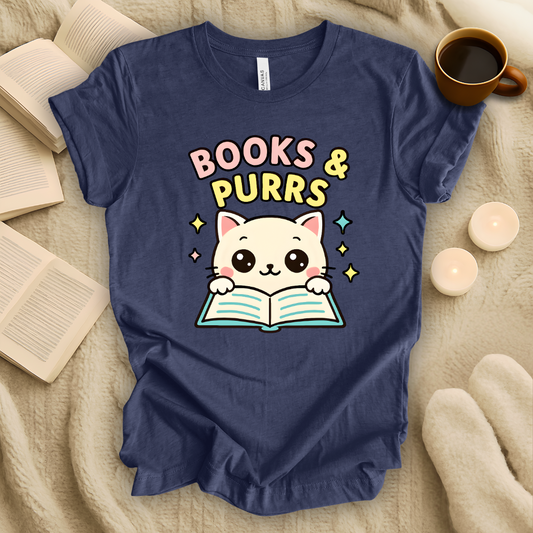 Books and Purrs T-Shirt