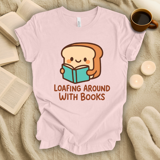 Loafing Around With Books T-Shirt