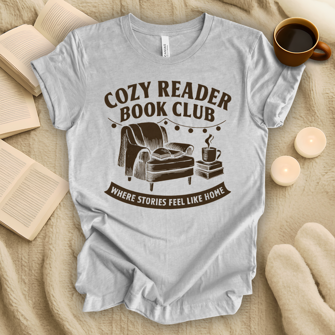 Cozy Reader Book Club T-Shirt
