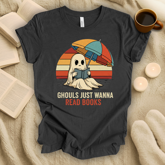 Ghouls Just Wanna Read Books Halloween T-Shirt