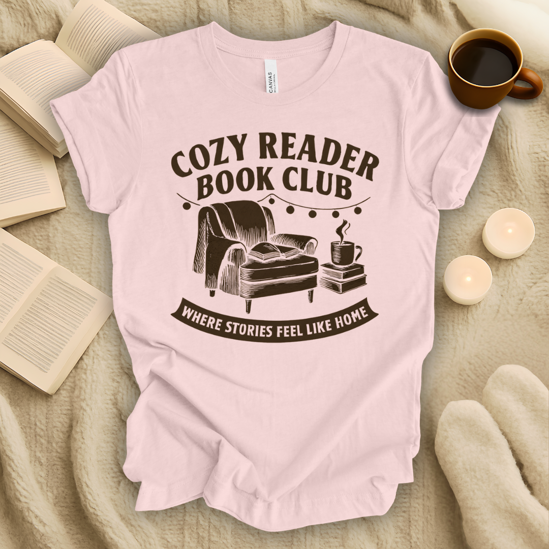 Cozy Reader Book Club T-Shirt