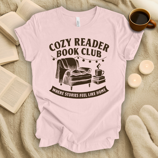 Cozy Reader Book Club T-Shirt